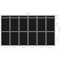 vidaXL 18-Panel Messewand Faltdisplay 362×200 cm Schwarz vidaXL 18-Panel Messewand Faltdisplay 362×200 cm Schwarz