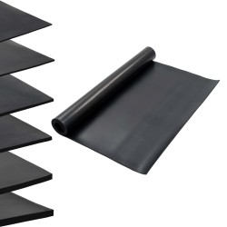 vidaXL Bodenmatte Rutschfest Gummi 1,2x2 m 6 mm Glatt