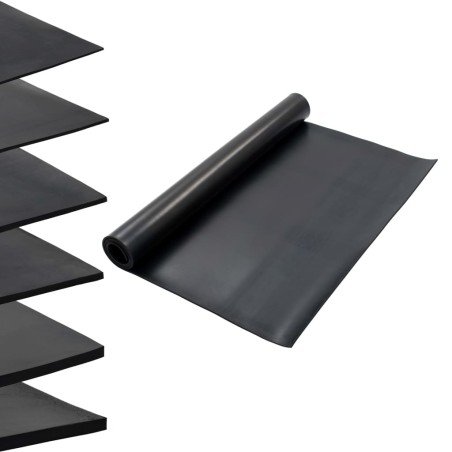 vidaXL Bodenmatte Rutschfest Gummi 1,2x2 m 6 mm Glatt