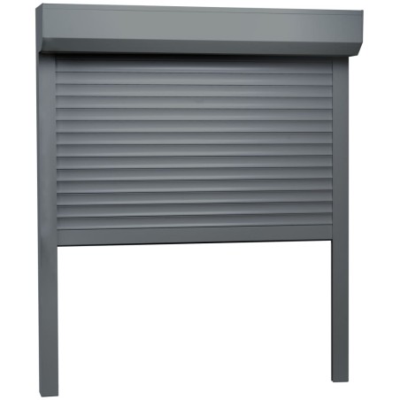 vidaXL Rollladen Aluminium 100x120 cm Anthrazit