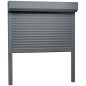 vidaXL Rollladen Aluminium 100x120 cm Anthrazit