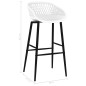 vidaXL Barhocker 2 Stk. Weiß vidaXL Barhocker 2 Stk. Weiß
