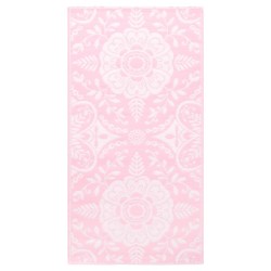 vidaXL Outdoor-Teppich Rosa 80x150 cm PP