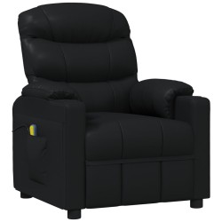 Massagesessel Schwarz Kunstleder
