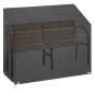 vidaXL Abdeckung für Gartenbank 8 Ösen 160x70x70/88 cm Polyethylen vidaXL Abdeckung für Gartenbank 8 Ösen 160x70x70/88 cm Polyethylen