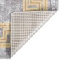 vidaXL Teppich Waschbar 80x150 cm Grau Rutschfest vidaXL Teppich Waschbar 80x150 cm Grau Rutschfest