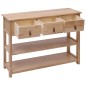 vidaXL Sideboard 108x30x76 cm Massivholz Paulownia vidaXL Sideboard 108x30x76 cm Massivholz Paulownia