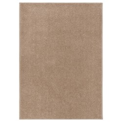 vidaXL Teppich Kurzflor 240x340 cm Braun