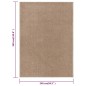 vidaXL Teppich Kurzflor 240x340 cm Braun vidaXL Teppich Kurzflor 240x340 cm Braun