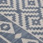 vidaXL Outdoor-Teppich Flachgewebe 200x280 cm Blau Gestreift vidaXL Outdoor-Teppich Flachgewebe 200x280 cm Blau Gestreift