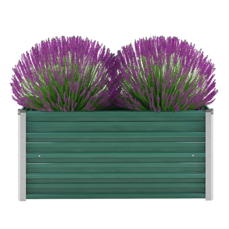 vidaXL Garten-Hochbeet Verzinkter Stahl 100x40x45 cm Grün vidaXL Garten-Hochbeet Verzinkter Stahl 100x40x45 cm Grün