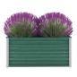 vidaXL Garten-Hochbeet Verzinkter Stahl 100x40x45 cm Grün vidaXL Garten-Hochbeet Verzinkter Stahl 100x40x45 cm Grün