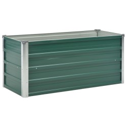 vidaXL Garten-Hochbeet Verzinkter Stahl 100x40x45 cm Grün