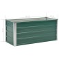 vidaXL Garten-Hochbeet Verzinkter Stahl 100x40x45 cm Grün vidaXL Garten-Hochbeet Verzinkter Stahl 100x40x45 cm Grün
