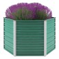 vidaXL Garten-Hochbeet Verzinkter Stahl 129x129x77 cm Grün vidaXL Garten-Hochbeet Verzinkter Stahl 129x129x77 cm Grün