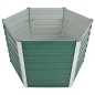vidaXL Garten-Hochbeet Verzinkter Stahl 129x129x77 cm Grün vidaXL Garten-Hochbeet Verzinkter Stahl 129x129x77 cm Grün