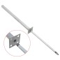 vidaXL Ersatz-Stahlfüße 2 Stk. 115 cm Silbern vidaXL Ersatz-Stahlfüße 2 Stk. 115 cm Silbern