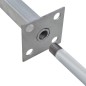 vidaXL Ersatz-Stahlfüße 2 Stk. 115 cm Silbern vidaXL Ersatz-Stahlfüße 2 Stk. 115 cm Silbern