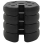 vidaXL Pavillon-Gewichte 4 Stk. Schwarz 220x50 mm Beton vidaXL Pavillon-Gewichte 4 Stk. Schwarz 220x50 mm Beton