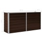vidaXL Garten-Hochbeet Braun 160 x 40 x 77 cm Verzinkter Stahl vidaXL Garten-Hochbeet Braun 160 x 40 x 77 cm Verzinkter Stahl