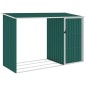vidaXL Garten Brennholzlager Grün 245x98x159 cm Verzinkter Stahl vidaXL Garten Brennholzlager Grün 245x98x159 cm Verzinkter Stahl