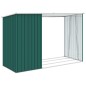 vidaXL Garten Brennholzlager Grün 245x98x159 cm Verzinkter Stahl vidaXL Garten Brennholzlager Grün 245x98x159 cm Verzinkter Stahl