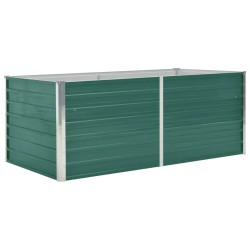 vidaXL Hochbeet 160 x 80 x 45 cm Verzinkter Stahl Grün