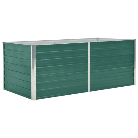 vidaXL Hochbeet 160 x 80 x 45 cm Verzinkter Stahl Grün