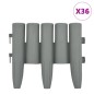 vidaXL Rasenkanten 36 Stk. Grau 10 m PP vidaXL Rasenkanten 36 Stk. Grau 10 m PP