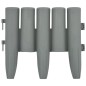 vidaXL Rasenkanten 36 Stk. Grau 10 m PP vidaXL Rasenkanten 36 Stk. Grau 10 m PP