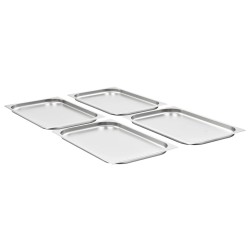 vidaXL Gastronormbehälter 4 Stk. GN 1/1 20 mm Edelstahl