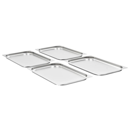 vidaXL Gastronormbehälter 4 Stk. GN 1/1 20 mm Edelstahl