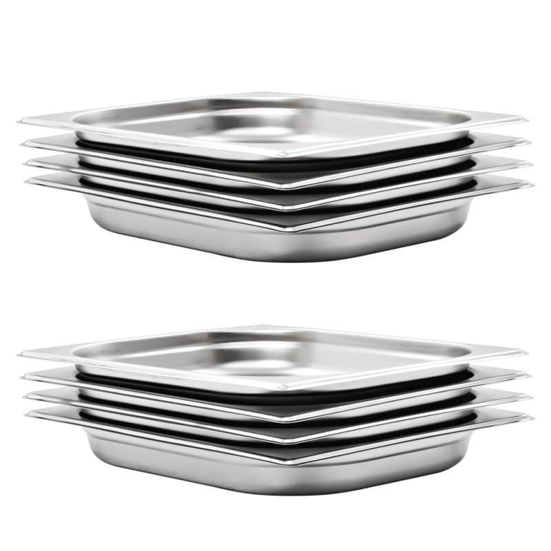 vidaXL Gastronormbehälter 8 Stk. GN 1/2 40 mm Edelstahl vidaXL Gastronormbehälter 8 Stk. GN 1/2 40 mm Edelstahl