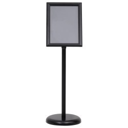 vidaXL A4-Plakatständer Schwarz Aluminiumlegierung
