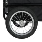 vidaXL 2-in-1 Tier-Fahrradanhänger und Jogger Grau und Blau vidaXL 2-in-1 Tier-Fahrradanhänger und Jogger Grau und Blau
