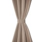 vidaXL Verdunkelungsvorhänge 2 Stk. mit Metallösen 135 x 175 cm Creme vidaXL Verdunkelungsvorhänge 2 Stk. mit Metallösen 135 x 175 cm Creme