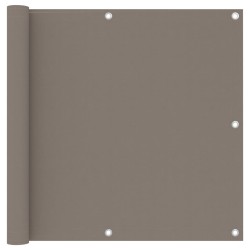 vidaXL Balkon-Sichtschutz Taupe 90x600 cm Oxford-Gewebe