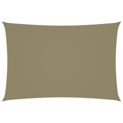 vidaXL Sonnensegel Oxford-Gewebe Rechteckig 3x5 m Beige