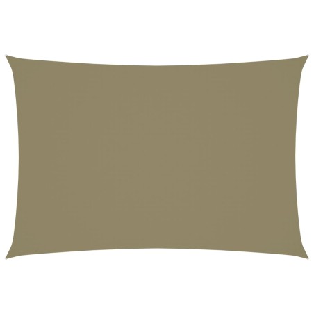 vidaXL Sonnensegel Oxford-Gewebe Rechteckig 3x5 m Beige