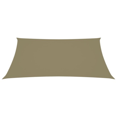 vidaXL Sonnensegel Oxford-Gewebe Rechteckig 3x5 m Beige