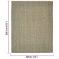 vidaXL Teppich Natur Sisal 80x100 cm Taupe vidaXL Teppich Natur Sisal 80x100 cm Taupe