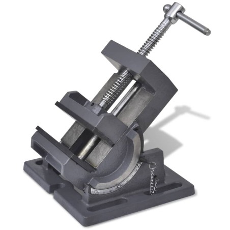 vidaXL Maschinenschraubstock Kippbar Handbetrieben 110 mm 