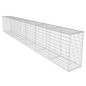 vidaXL Gabionenwand mit Abdeckung Verzinkter Stahl 600x50x100 cm vidaXL Gabionenwand mit Abdeckung Verzinkter Stahl 600x50x100 cm