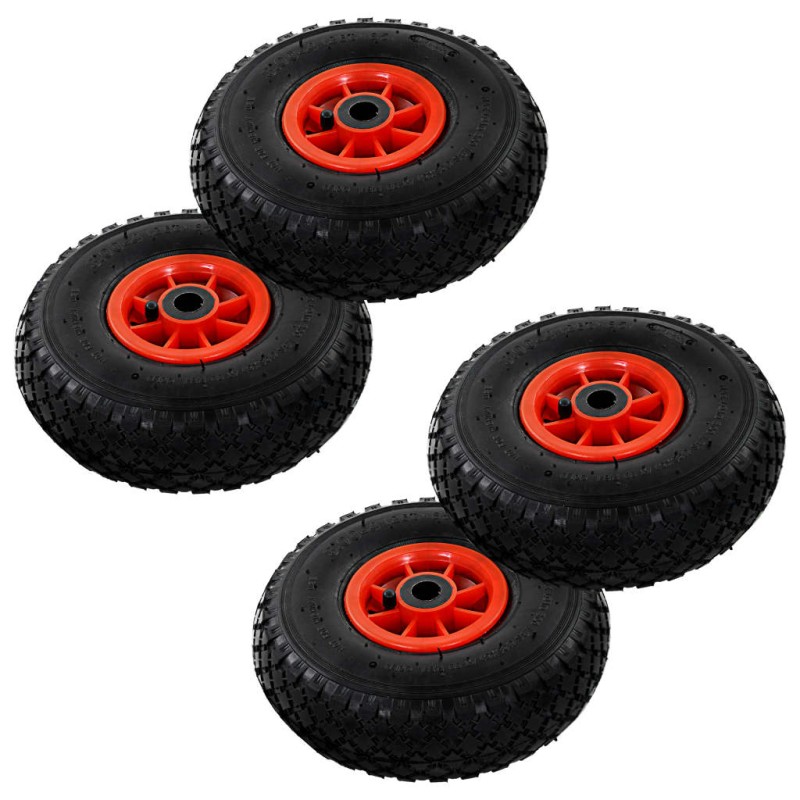 vidaXL Sackkarrenräder 4 Stk. Gummi 3,00-4 (245x82) vidaXL Sackkarrenräder 4 Stk. Gummi 3,00-4 (245x82)