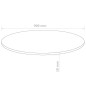 vidaXL Tischplatte Rund MDF 900x18 mm vidaXL Tischplatte Rund MDF 900x18 mm