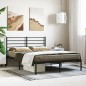 vidaXL Bettgestell mit Kopfteil Metall Schwarz 160x200 cm vidaXL Bettgestell mit Kopfteil Metall Schwarz 160x200 cm