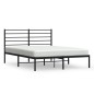 vidaXL Bettgestell mit Kopfteil Metall Schwarz 160x200 cm vidaXL Bettgestell mit Kopfteil Metall Schwarz 160x200 cm