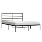 vidaXL Bettgestell mit Kopfteil Metall Schwarz 160x200 cm vidaXL Bettgestell mit Kopfteil Metall Schwarz 160x200 cm