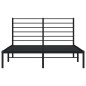 vidaXL Bettgestell mit Kopfteil Metall Schwarz 160x200 cm vidaXL Bettgestell mit Kopfteil Metall Schwarz 160x200 cm