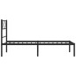 vidaXL Bettgestell mit Kopfteil Metall Schwarz 100x190 cm vidaXL Bettgestell mit Kopfteil Metall Schwarz 100x190 cm